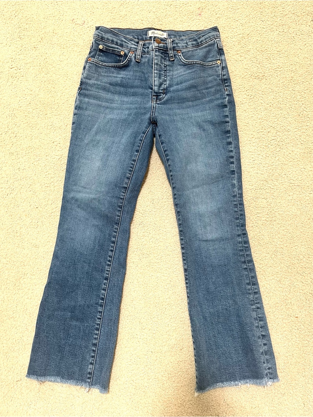 Madewell Mid Blue Flare Jeans
